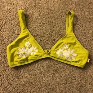 Yellow Flower Swim Top by Guess